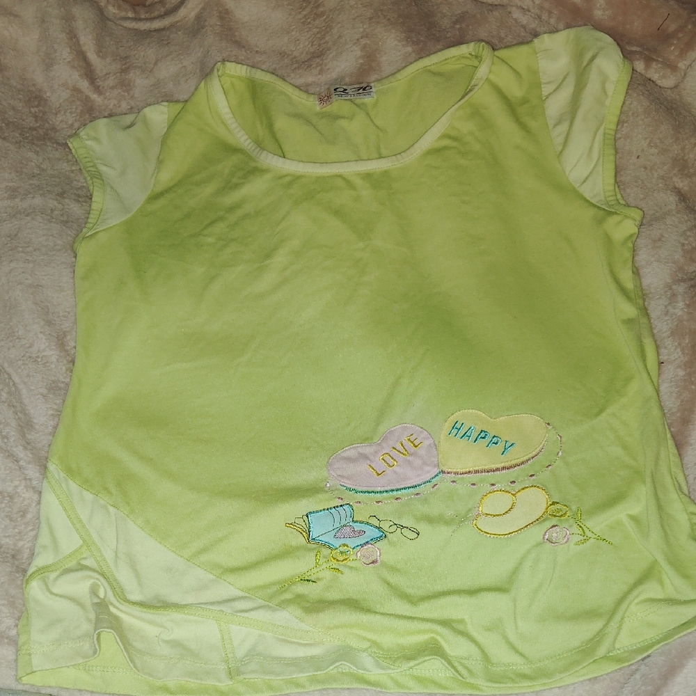 Lime Green Graphic PJ Tee And Pants